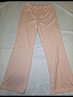 UGG Womens Pink Wide Leg Lounge Pants Size Small Soft Knit Casual